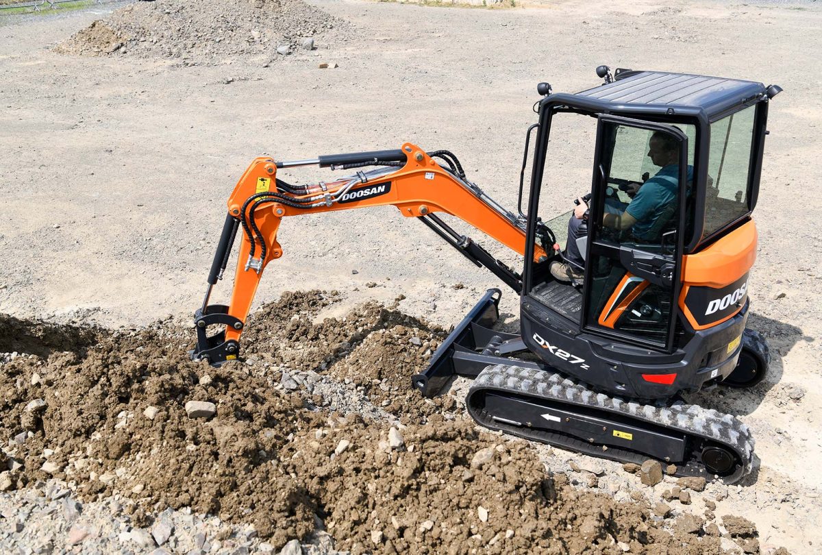 Doosan DX27Z Mini Excavator Gordons Construction
