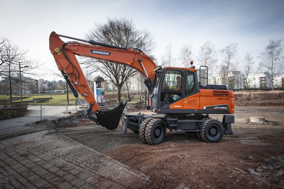 Doosan DX190W5 Wheeled Excavators Gordons Construction