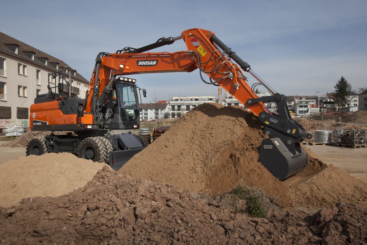 Doosan DX190W5 Wheeled Excavators Gordons Construction