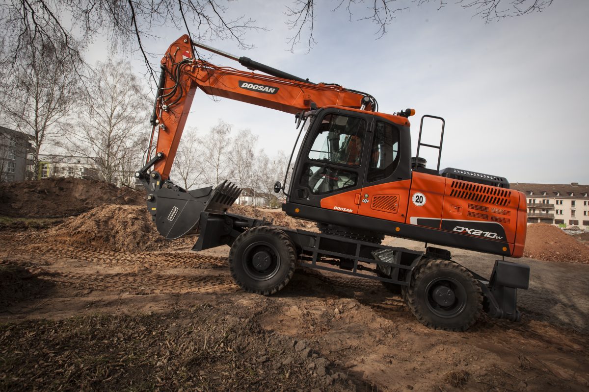 Doosan DX210W5 Wheeled Excavators Gordons Construction