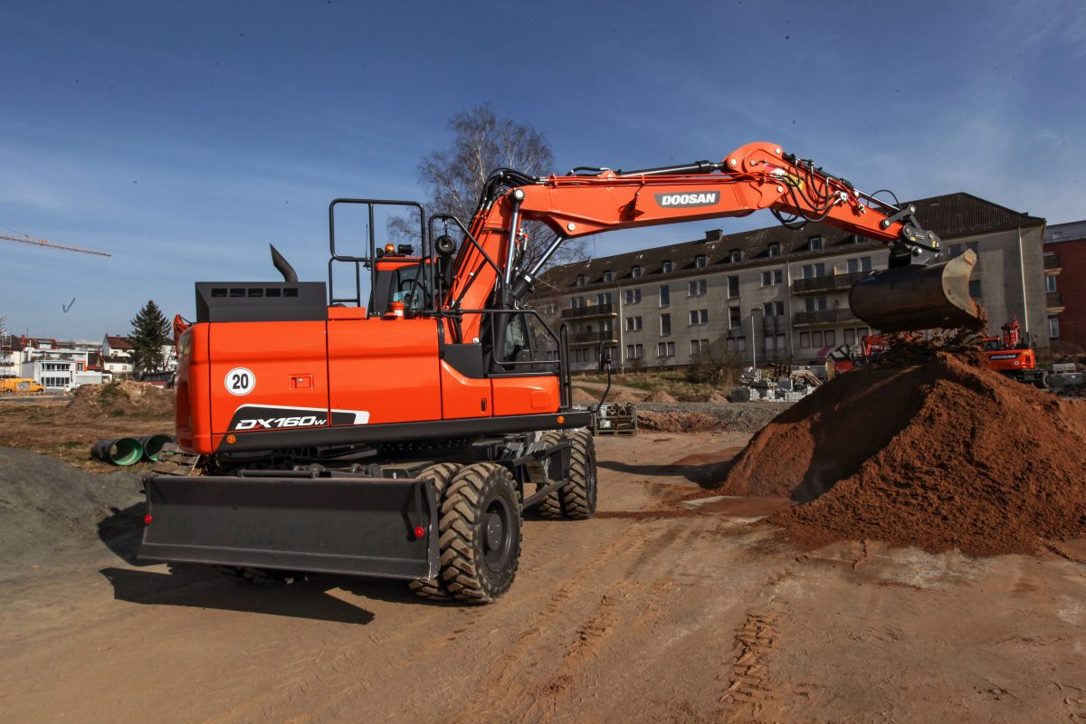 Doosan DX160W5 Wheeled Excavators Gordons Construction